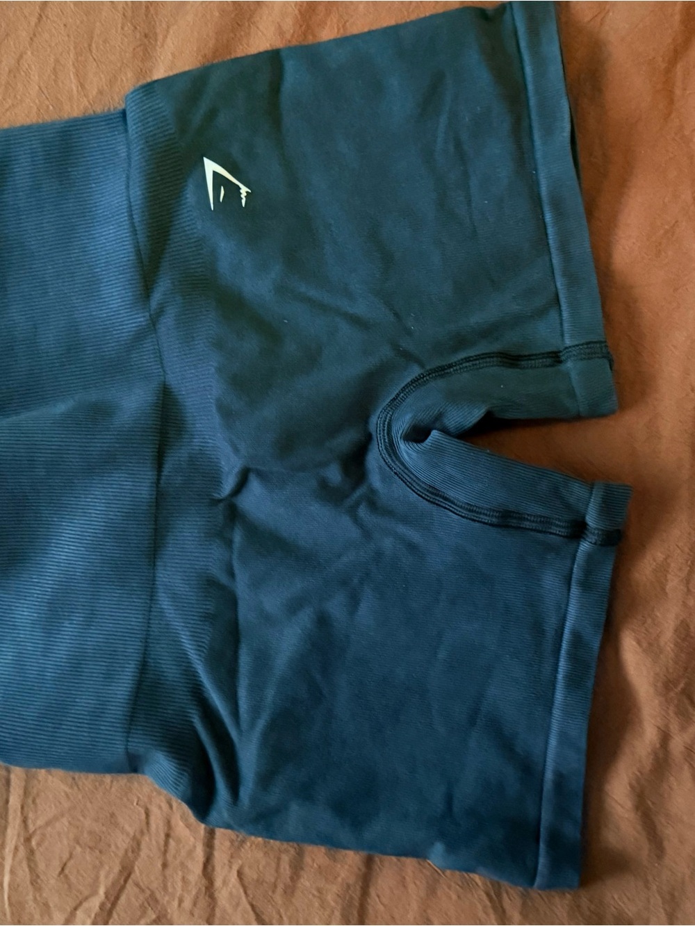 Gymshark Deep Teal High-Waist Workout Shorts